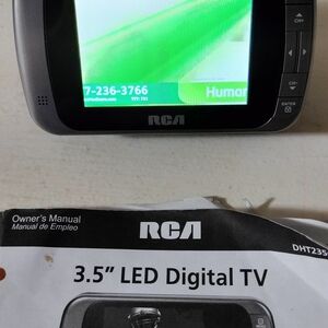 RCA 3.5" Portable LED Digital TV - Black